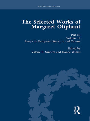 cover image of The Selected Works of Margaret Oliphant, Part III Volume 14